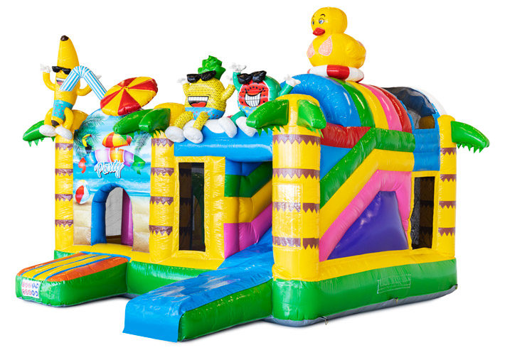 Hüpfburg mit Rutsche Geburtstag